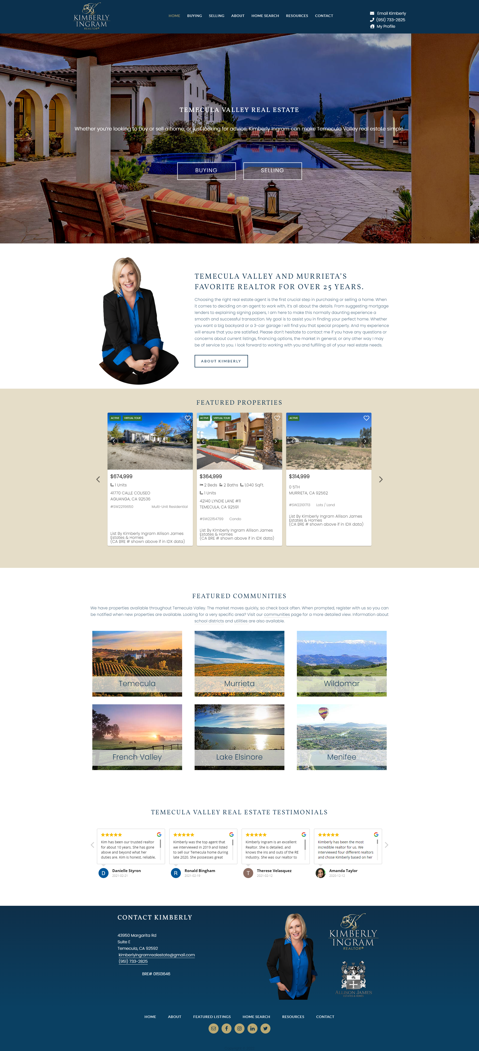 temeculavalleyrealestate.com, designed by SuCoWeb